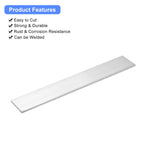 uxcell Square Aluminum Flat Bar, 2Pcs 1/4" Thick 1.8" Width 12" Length Square Aluminum Bar 6061 Aluminum Flat Plate, 5 x 45 x 305mm T6511 Solid New Mill Stock for Industrial Building