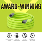 Flexzilla Garden Hose with SwivelGrip, 5/8 in. x 25 ft., Lightweight All-Weather Water Hose, Durable and Flexible, Leak-Free Connections