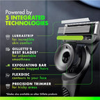 GilletteLabs with Exfoliating Bar by Gillette Razor for Men - 1 Handle, 4 Razor Blade Refills, Holiday Gifts for Men, Includes Premium Magnetic Stand