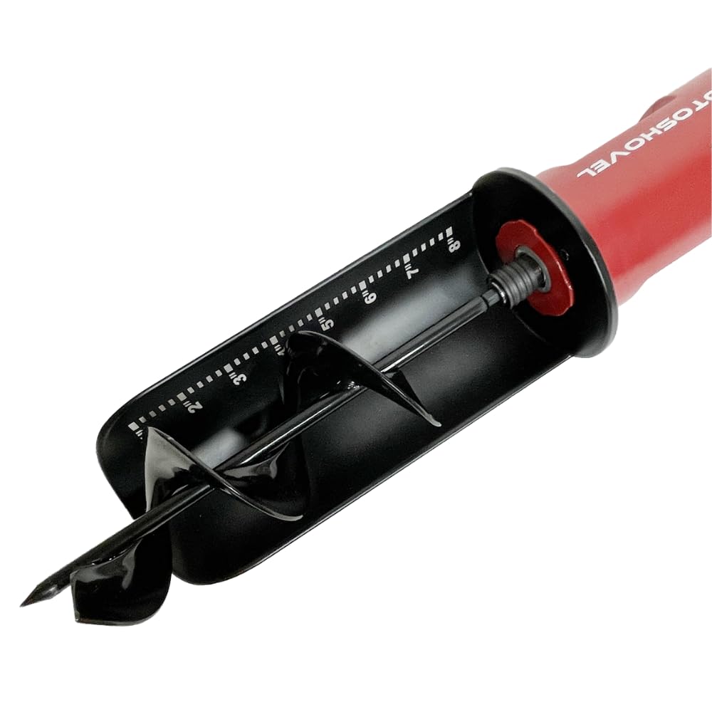 Rotoshovel - Powered Handheld Shovel with Auger & Safety Shutoff for Gardening, Landscaping & Planting - 12 Volt Battery & Charger Included