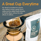 Healthy Bean Organic Decaf Coffee - Water-Processed Ground Coffee Medium Roast - Low Acid for Sensitive Stomachs, Clean and Healthy - USDA Organic and Mold-Free - Decaffeinated, 11oz