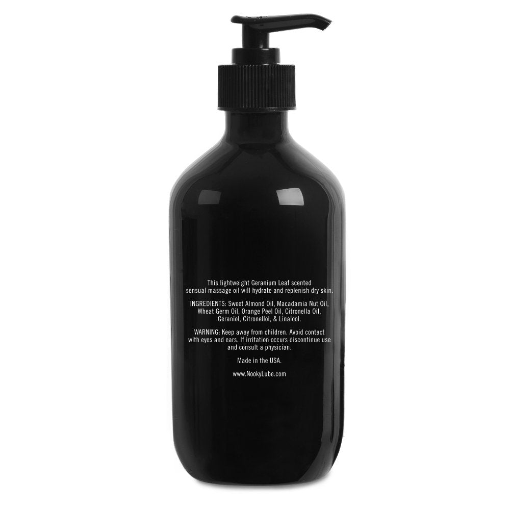 Nooky Massage Oil with Premium Natural Ingredients. Relaxing Essential and Sweet Almond Oils for Massaging 16 Ounces
