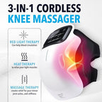 FORTHiQ Knee Massager Smart with Heat, Red Light and Massage Therapy, 3-in-1 Cordless, 2024 Updated Edition, FSA or HSA Eligible, Gifts for Grandma & Grandpa
