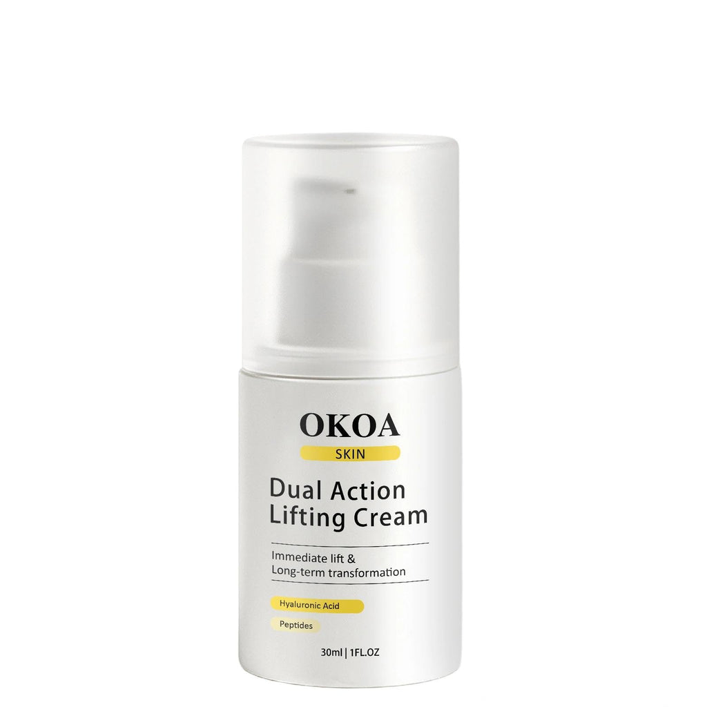 Noni Energy OKOA SKIN Dual Action Lifting Cream - Instant Firming with Peptides & Hyaluronic Acid, Hydrating Moisturizer, All Skin Types, 1.05oz(1pc)
