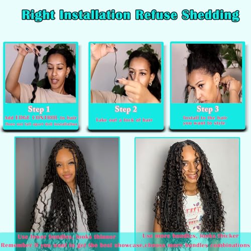 30# Auburn Brown Human Braiding Hair 16 Inch 50 g 1 Bundle Deep Wave Bulk Human Hair for Braiding Curly Human Hair for Boho Braids Wet and Wavy Hair Extensions No Weft Micro Braiding Hair