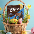 DOVE PROMISES Milk Chocolate Large Bag Individually Foil Wrapped Easter Basket Easter Egg Stuffers Easter Candy, 14.08 Oz Bag