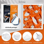 AIRAID-KF94 [Individually Wrapped] - Made in Korea, 4-Layer Filter, 3D Face Mask, Black, White, Adult and Older Teens