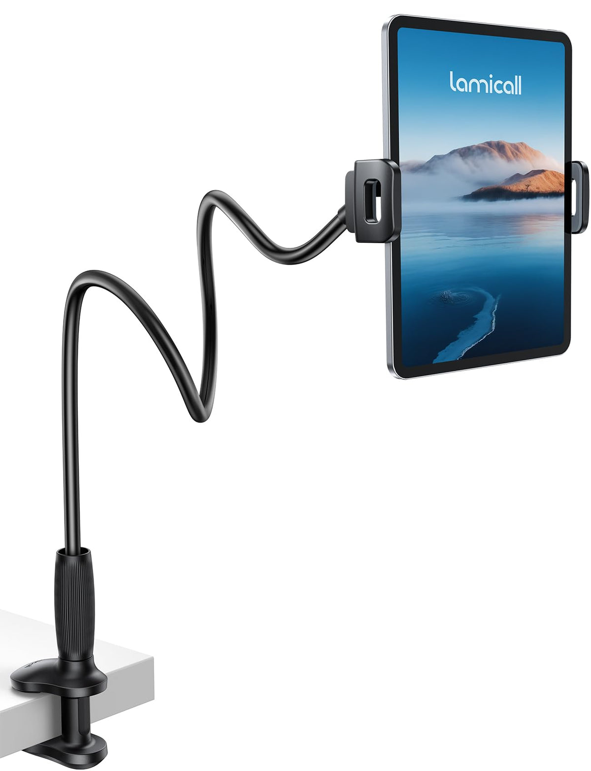Lamicall Gooseneck Tablet Holder for Bed, Unique Tapered Flexible Arm