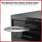 Sharp XL-BH250 Limited Edition 5-Disc Bluetooth Speaker System with USB, AM/FM, and Champagne Gold/Carbon Fiber Finish