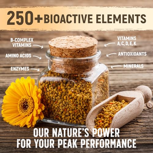 Kelley's Bee Pollen, 9 oz – 100% Raw Bee Pollen Granules, GO Texan Certified – Naturally Preserved Vitamins, Enzymes, Amino Acids & Protein – Gluten Free, Non-GMO, Paleo & Keto Friendly