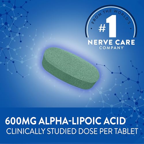 Nervive Nerve Relief, Occasional Nerve Discomfort II, Nerve Relief, Starts Working in 7 Days, Stabbing, Burning, Alpha Lipoic Acid, B Vitamins, Turmeric, Ginger, Nervive Supplement, 30 Tablets