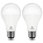 Super Bright 50/100/150W 3-Way A21 LED Light Bulb, 800/1600/2200 Lumens, 4000K Cool White, Non-dimmable, E26 Base, UL Listed, 2-Pack