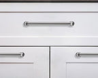 khtumeware 3 Pack Appliance Pull 18 Inch Hole Center Solid Brushed Satin Nickel Cabinet Pulls Heavy Duty Vintage Cabinet Handles for cabinets Dressers Kitchens Handles Bathroom cabinets