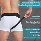 Inguinal Hernia Belt for Men & Women | Single-Side Precision Support (Left/Right) | Medical-Grade Post-Surgery Truss with Adjustable Waist Strap | Black, S (24"-29.5" Hip)