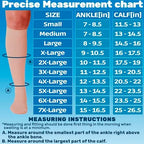 ABSOLUTE SUPPORT (3 Pairs) Plus Size Compression Socks for Women and Men Circulation 20-30mmHg - Graduated Support Knee High for Swelling, Achilles Tendon, Thrombosis - Beige, 7X-Large - A501BE10-3