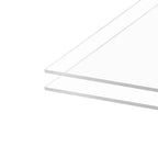 KAITELA Clear Cast Acrylic Sheet 8" x 10" x 1/8" Thick (3mm), Pack of 2