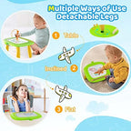 Kikidex Magnetic Drawing Board, Toddler Girl Toys for 1-2 Year Old, Doodle Board Pad Learning and Educational Toys for 1 2 3 Year Old Baby Kids Birthday Gift(Green)