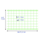 HHTHH Green Garden Trellis Netting 5x100 ft Heavy Duty Polypropylene Plant Support Net for Climbing Vegetables Fruits Flowers