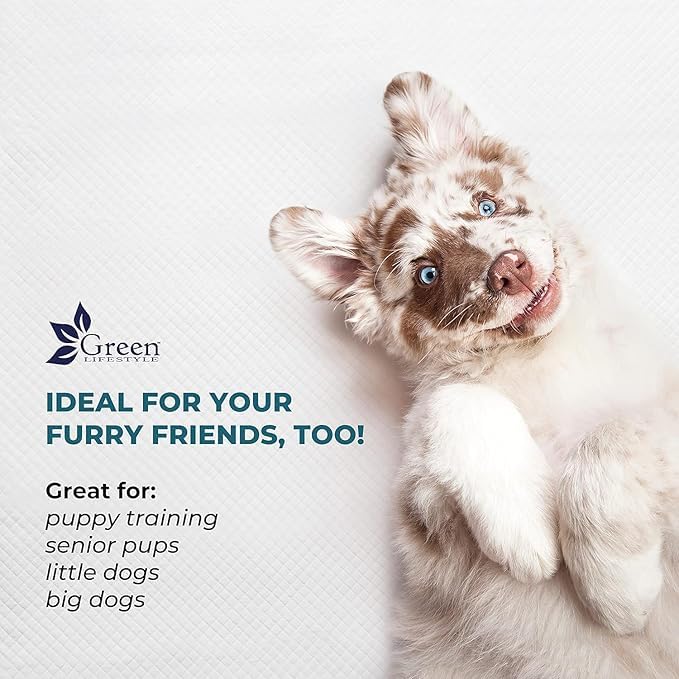 GREEN LIFESTYLE Underpads - Chucks Pads Disposable Adults, for use as Incontinence Bed Pads, Pet Pads, Pee Pads for Dogs, Cats, Bunny, Seniors Bed Pad (Pack of 25 - 30x36)