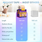 Silicone Scar Tape for Surgical Scars, Keloid, C-Section and More - Silicone Scar Sheets 130 x 1.5 inch - Effective Scar Treatment and Scar Removal for Face and Body - Silicone Tape for Scars