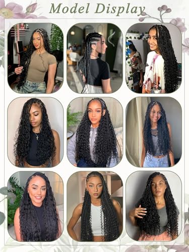 Human Braiding Hair for Boho Braids 20 Inch 100 g 4 Bundles Deep Wave Bulk Human Hair for Braiding No Weft 10A Curly Human Hair Extensions for Braids Wet and Wavy