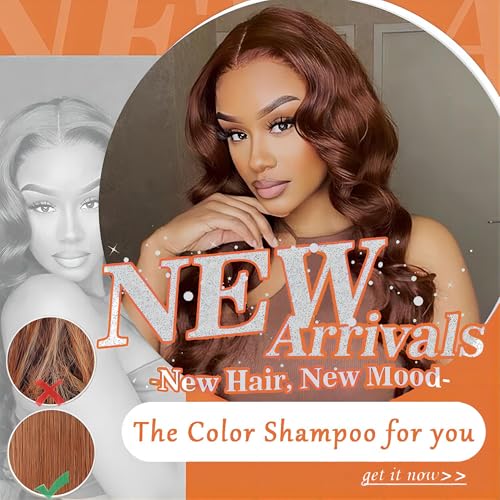 Instant Wine Red Hair Dye Shampoo for Gray Hair 3 in 1, Natural Red Hair Color Shampoo for Women Men Colors in 10-15 mins, 100% Coverage for Salon Home Use Hair Dye 16.9 Fl Oz