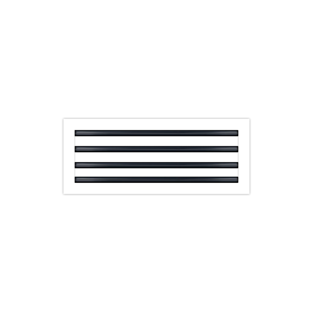 BUILDMART - 22x8 White Modern AC Vent Cover - Decorative Air Vent - Standard Linear Slot Diffuser - Register Grille for Ceiling, Walls & Floors - Texas Buildmart