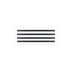 BUILDMART - 22x8 White Modern AC Vent Cover - Decorative Air Vent - Standard Linear Slot Diffuser - Register Grille for Ceiling, Walls & Floors - Texas Buildmart