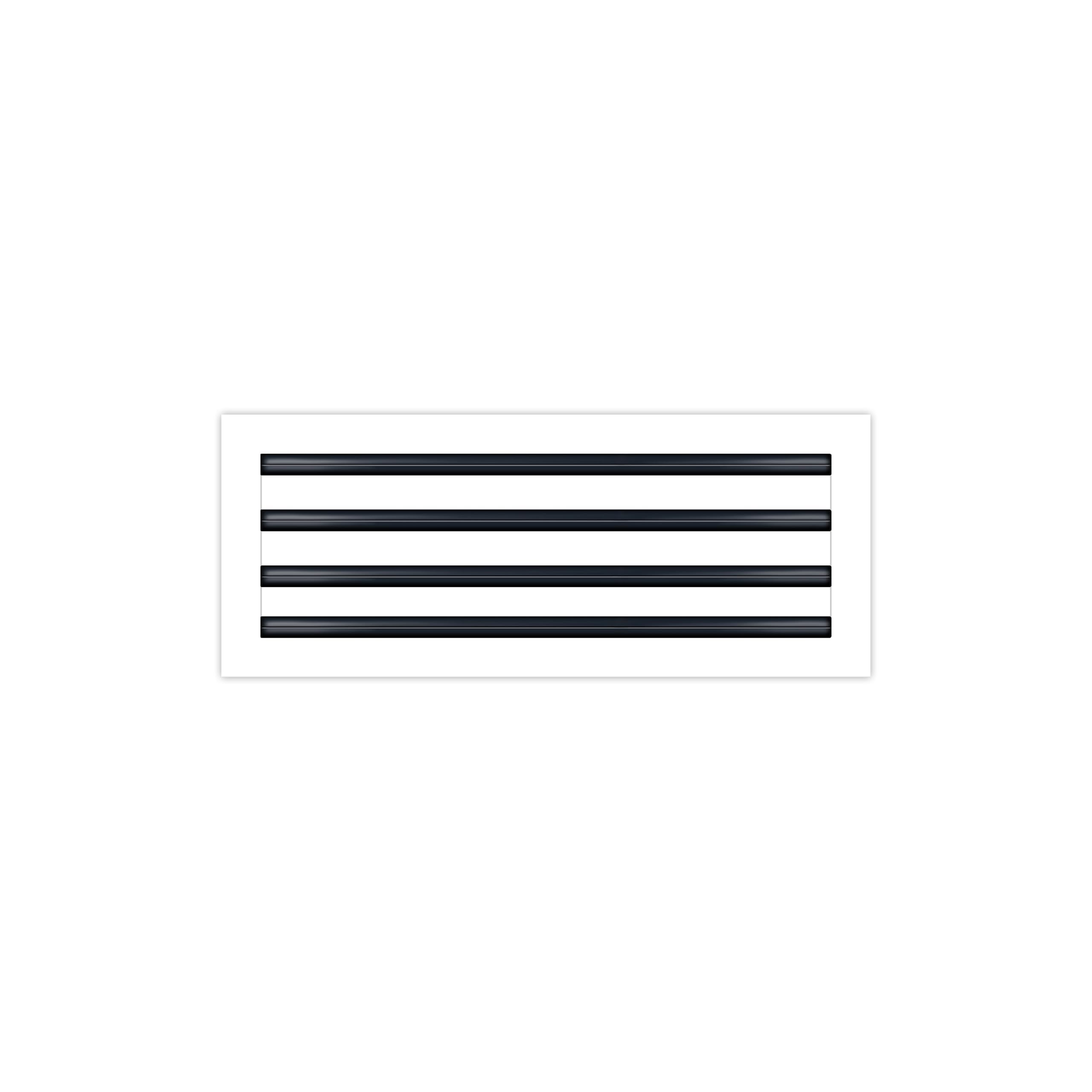 BUILDMART - 22x8 White Modern AC Vent Cover - Decorative Air Vent - Standard Linear Slot Diffuser - Register Grille for Ceiling, Walls & Floors - Texas Buildmart