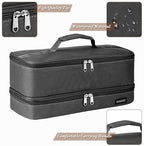 Double Layer Storage Case For Shark Flexstyle, Travel Carrying Case For Shark 430/440 Flexstyle, Organizer Bag For Shark Flexstyle/Dyson Airwrap Styler Attachments