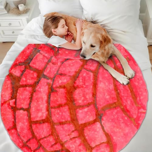 Concha Blanket White Elephant Gifts for Kids Stuff Useful Adults Teenagers Throw Blankets Wrap Boy Girl Party Novelty Gag Pets Soft Fleece Sweet Shell Bread 61in