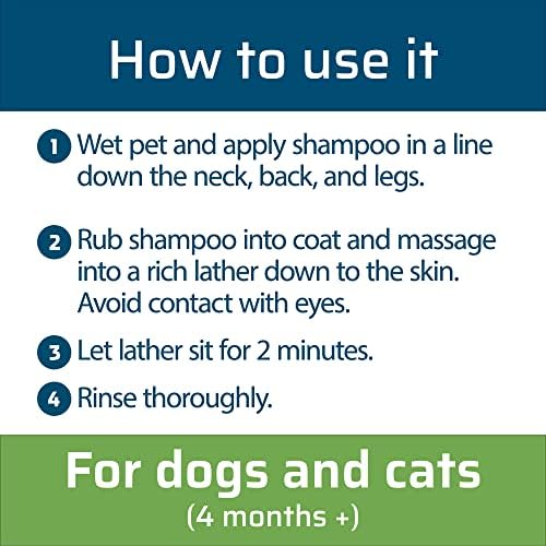 Wondercide - Flea & Tick Shampoo for Dogs and Cats - Flea and Tick Killer Treatment with Natural Essential Oils - for Pets Over 4 Months - Powered by Plants - 12 Fl oz
