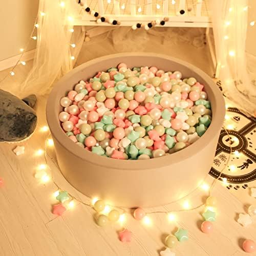 GOGOSO Ball Pits Balls for Toddlers Pack of 50 100 200 Plastics Shape Ball Non-Phthalate Non-BPA Non-Toxic 2.2-Inch Crush Proof Play Balls