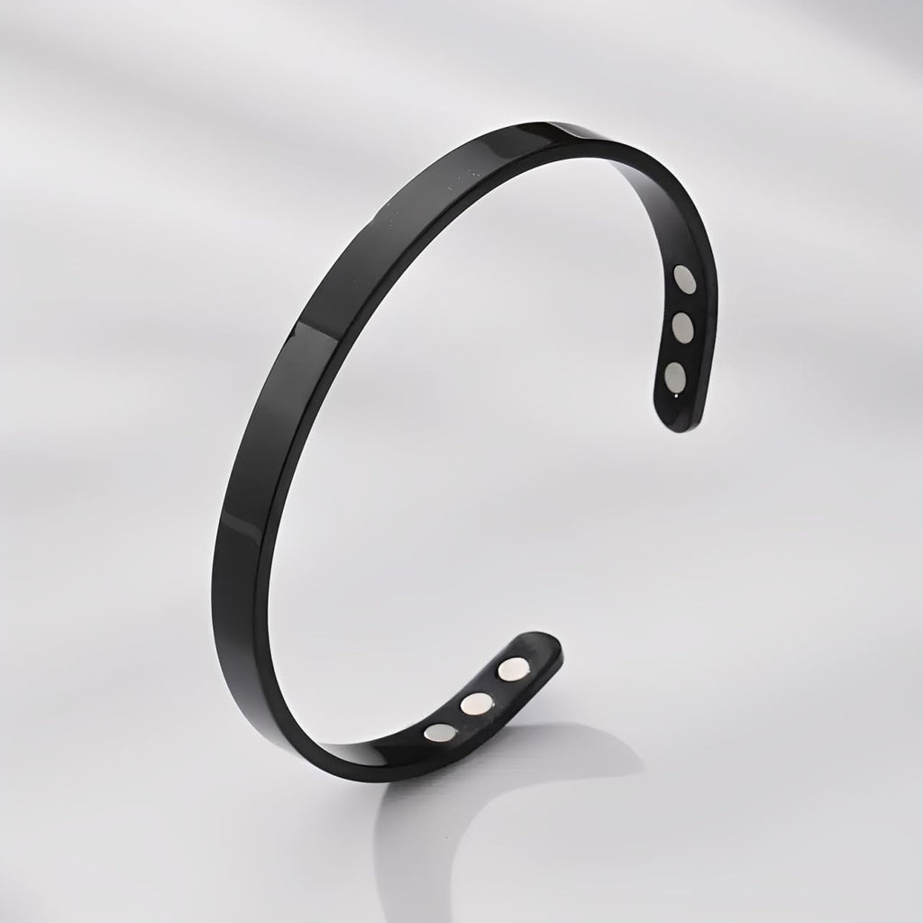 KALM Bracelet, Adjustable Bangle Bracelets for Women, with Gift Box (Black)