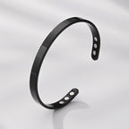 KALM Bracelet, Adjustable Bangle Bracelets for Women, with Gift Box (Black)
