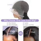 Body Wave Lace Front Wigs Human Hair Pre Plucked With Bleached Knots 200 Density HD Lace Frontal Human Hair Wig 13x6 Transparent Lace Front Wigs Human Hair With Baby Hair 28 Inch