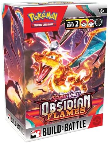 Pokemon Scarlet & Violet SV03 Obsidian Flames Build & Battle Box - 4 Packs