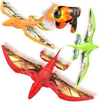 3 Pack Dinosaur Airplane Launcher Toys for Kids, Foam Airplanes for Kids Boys Toys with Stickers, Outdoor Flying Toys Birthday Gifts for 4 5 6 7 8 9 10 12 Year Old Boys Girls.