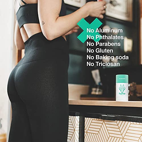 Hume Supernatural Aluminum Free Deodorant for Women & Men - Probiotic and Plant-Based, Long-Lasting Moisture Absorbing - Clean and Effective (Desert Bloom, After Rain & Wild Coral)