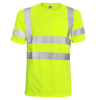 L&M Hi Vis T Shirt ANSI Class 3 Reflective Safety Lime Short Sleeve HIGH Visibility (S)