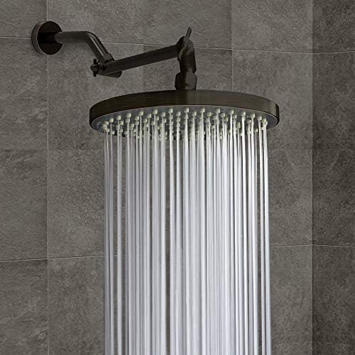 Luxury Spa Series: Bronze Rain Shower Head, 8-Inch Round Rain Showerhead with 360 Tilt, Experience Rainfall with MAXX Comfort and Elegance (Oil Rubbed Bronze)