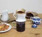 Fino Coffee Filter Cone, Fine White Porcelain, Number 1-Size, Brews 1-2 Servings