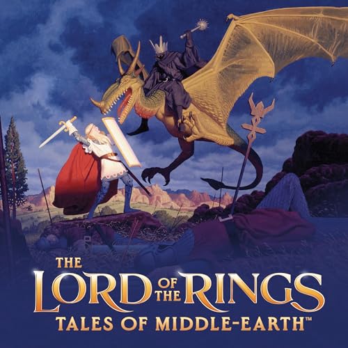 Magic The Gathering The Lord of The Rings: Tales of Middle-Earth Scene Box - Flight of The Witch-King (6 Scene Cards, 6 Art Cards, 3 Set Boosters + Display Easel)