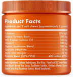 Allergy Relief Chews for Dogs & Immune & Digestive Supplement with Wild Salmon Oil Kelp Colostrum Turmeric Probiotics & Bee Pollen for Seasonal Allergies Anti Itch, Skin Hot Spots 120 Soft Treats