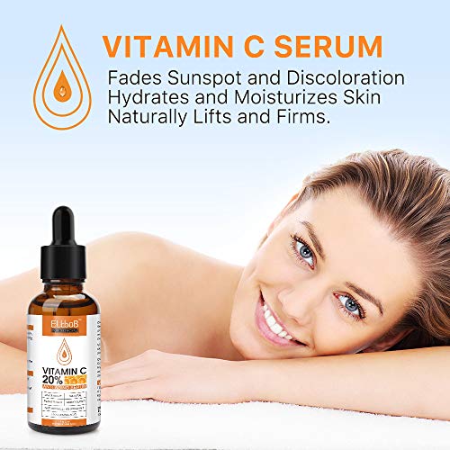 Anti Aging Vitamin C Serum Hyaluronic Acid Serum Set - with Hyaluronic Acid, Skin Care Set Boost Skin Collagen,Hydrate & Plump Skin, Anti Aging & Wrinkle Facial Serum