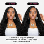 Lashey Human Braiding Hair Deep Wave 50g Bulk Human Hair for Braiding #4/27 Ash Brown Mix Honey Blonde 100% Virgin Hair Bulk No Weft Human Hair Extensions for Boho Braids 22 Inch