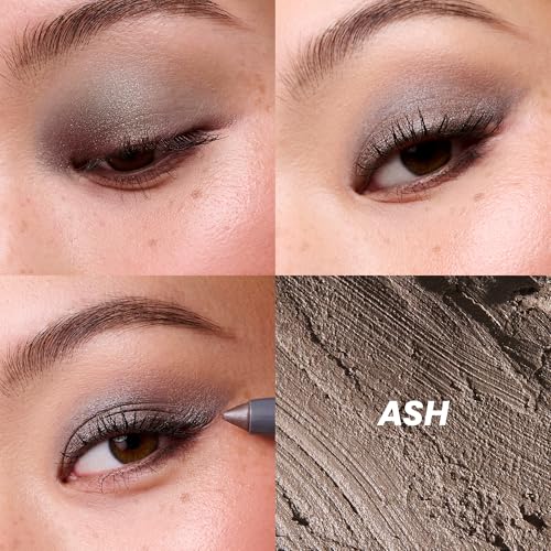 Wonderskin IYKYK Eyeshadow Stick - Longwear Eye Shadow Sticks, Budge-Proof and Waterproof Shimmer Eyeshadow Stick with Built-in Sharpener (Ash)