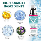 Instant Face Lift Cream, Mild Face Lift Tightening Cream with Plant Extract, Neck, Eye Anti-aging Serum, Visibly Firming Loose Sagging Skin, Smoothing Wrinkles, Fine Lines & Puffiness in 2 Minutes