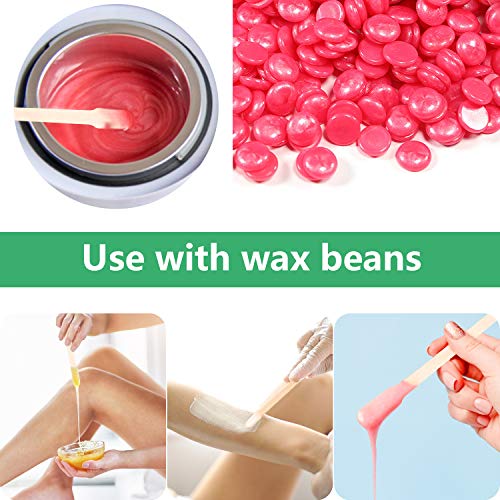 JANYUN 1500 Pcs Wooden Wax Sticks,Wax Applicator Sticks,Wax Sticks for Hair Removal and Smooth Skin Spa and Home Usage