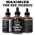 Saw Palmetto Oil For Hair Growth. Hair Thickening + Moisturizing For Women, Men. Vegan Hair Growth Serum Scalp Treatment For Dry, Frizzy, Weak Hair, Hair Loss. With Pumpkin Seed Oil Unscented 2oz